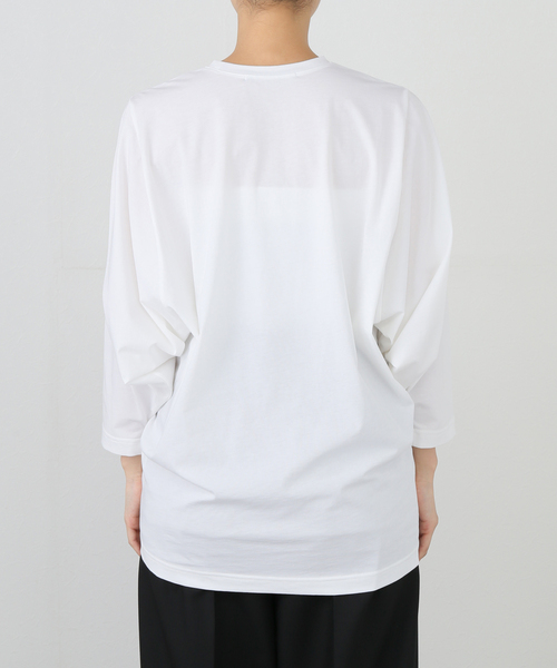 AP STUDIO(エーピーストゥディオ)の「ワイドスリーブTシャツ(Tシャツ/カットソー・レディース・ブラック/オリーブ/ホワイト・FREE)」の21枚目の写真