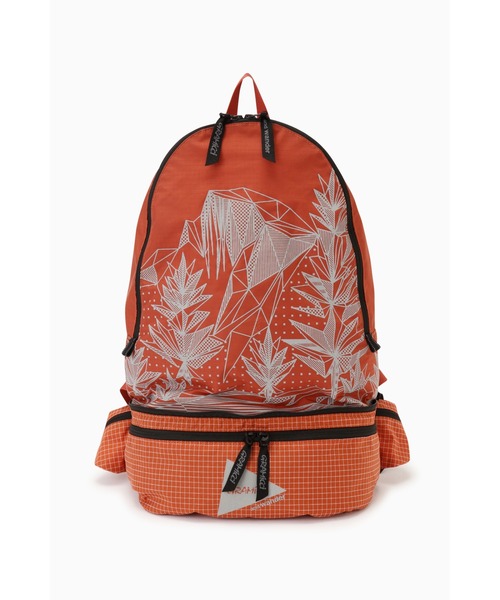 and wander（アンドワンダー）の「2WAY RIPSTOP BAG｜2WAYリップストップバッグ（バックパック/リュック・メンズ・ブラック/ブルー/オレンジ・FREE）」の5枚目の写真