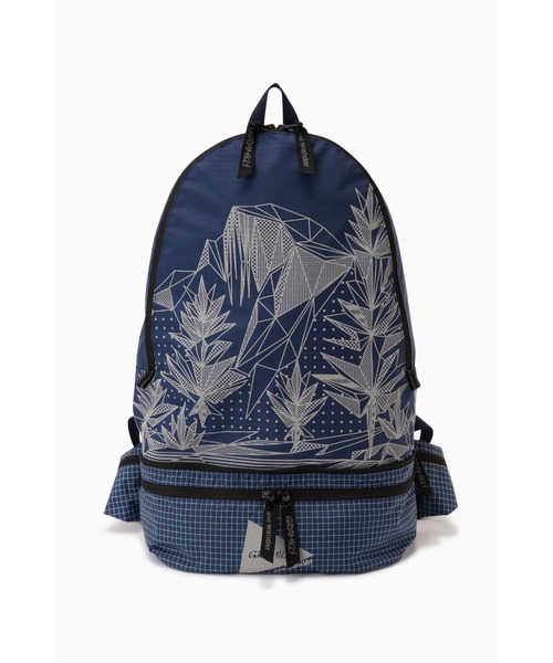 and wander（アンドワンダー）の「2WAY RIPSTOP BAG｜2WAYリップストップバッグ（バックパック/リュック・メンズ・ブラック/ブルー/オレンジ・FREE）」の4枚目の写真