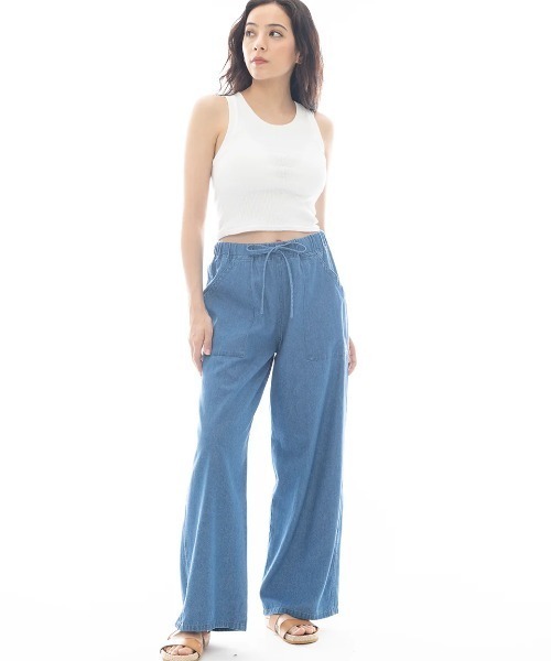 BILLABONG(ビラボン)の「BILLABONG レディース EASY LONG PANTS ロングパンツ 【2025年春夏モデル】/ビラボンウエストゴムイージーパンツ(その他パンツ・レディース・ベージュ/インディゴブルー/ライトブルー/ブラック系その他・MEDIUM/LARGE)」の19枚目の写真