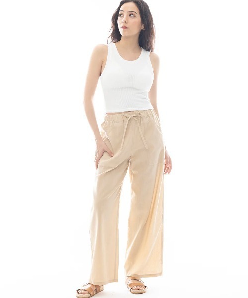 BILLABONG(ビラボン)の「BILLABONG レディース EASY LONG PANTS ロングパンツ 【2025年春夏モデル】/ビラボンウエストゴムイージーパンツ(その他パンツ・レディース・ベージュ/インディゴブルー/ライトブルー/ブラック系その他・MEDIUM/LARGE)」の7枚目の写真
