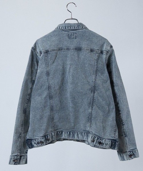 JOHN'S CLOSET(ジョンズクローゼット)の「【3】ストレッチデニムジャケット ワンウォッシュ/ブラスト(デニムジャケット・メンズ・スミクロ/ネイビー/ケミカルウォッシュ/ライトブルー/ブルー・MEDIUM/LARGE/X-LARGE)」の7枚目の写真