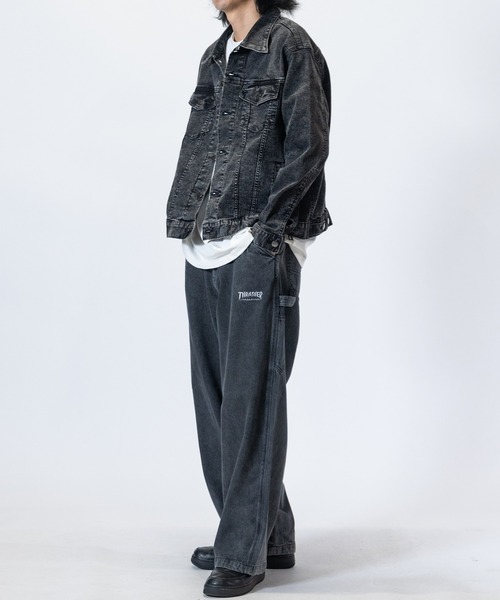 JOHN'S CLOSET(ジョンズクローゼット)の「【3】ストレッチデニムジャケット ワンウォッシュ/ブラスト(デニムジャケット・メンズ・スミクロ/ネイビー/ケミカルウォッシュ/ライトブルー/ブルー・MEDIUM/LARGE/X-LARGE)」の15枚目の写真