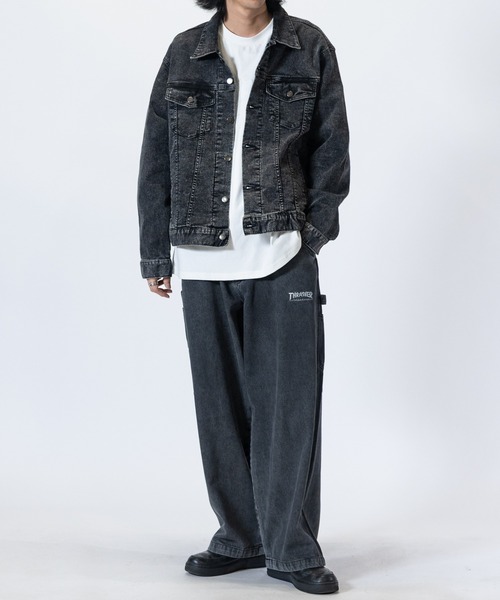 JOHN'S CLOSET(ジョンズクローゼット)の「【3】ストレッチデニムジャケット ワンウォッシュ/ブラスト(デニムジャケット・メンズ・スミクロ/ネイビー/ケミカルウォッシュ/ライトブルー/ブルー・MEDIUM/LARGE/X-LARGE)」の14枚目の写真