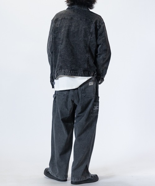 JOHN'S CLOSET(ジョンズクローゼット)の「【3】ストレッチデニムジャケット ワンウォッシュ/ブラスト(デニムジャケット・メンズ・スミクロ/ネイビー/ケミカルウォッシュ/ライトブルー/ブルー・MEDIUM/LARGE/X-LARGE)」の16枚目の写真