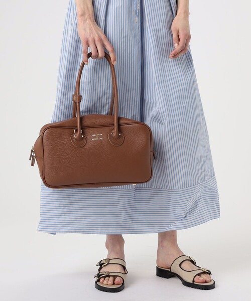 YOUNG&OLSEN The DRYGOODS STORE（ヤングアンドオルセン）の「YOUNG&OLSEN EMB STUDEDENT M バッグ（ボストンバッグ・レディース・ブラック/ブラウン・FREE）」の10枚目の写真