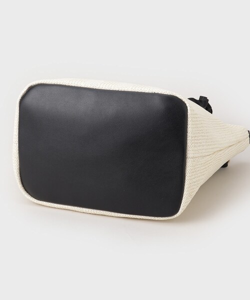 THE SHOP TK (ザ ショップ ティーケー )の「◆雑材フリルハンドバッグ(トートバッグ・レディース・ブラック系4/ホワイト系7/ベージュ系4・00)」の8枚目の写真