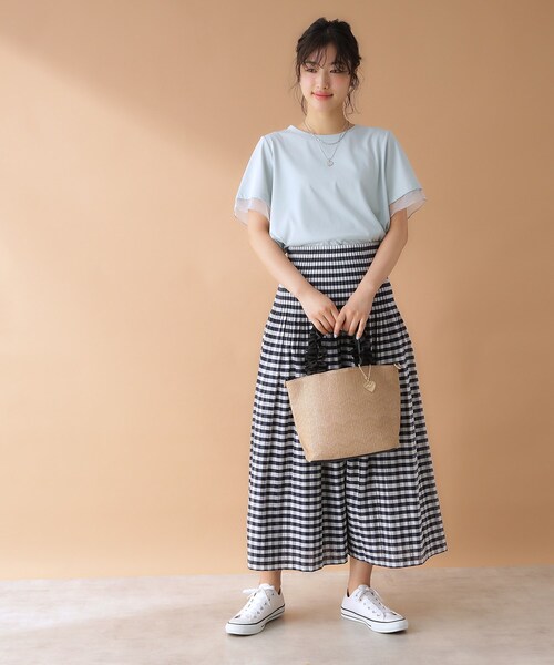THE SHOP TK (ザ ショップ ティーケー )の「◆雑材フリルハンドバッグ(トートバッグ・レディース・ブラック系4/ホワイト系7/ベージュ系4・00)」の19枚目の写真