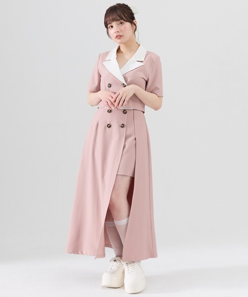 新品未使用❗️定価の半額以下❗️leurlogette 巻スカート　ピンク紫 Amavel / Fancy POP Daydreamレイヤードスカート ピンク S-25-07