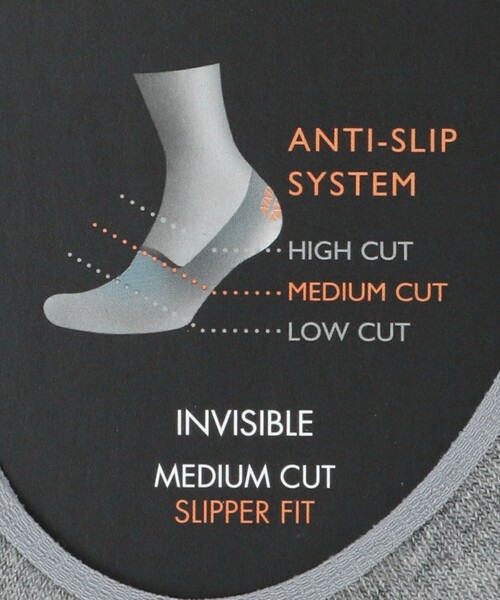 FALKE（ファルケ）の「＜FALKE＞ ステップ インビジブル/ソックス（ソックス/靴下・メンズ・グレー/ブラック・FREE）」の7枚目の写真