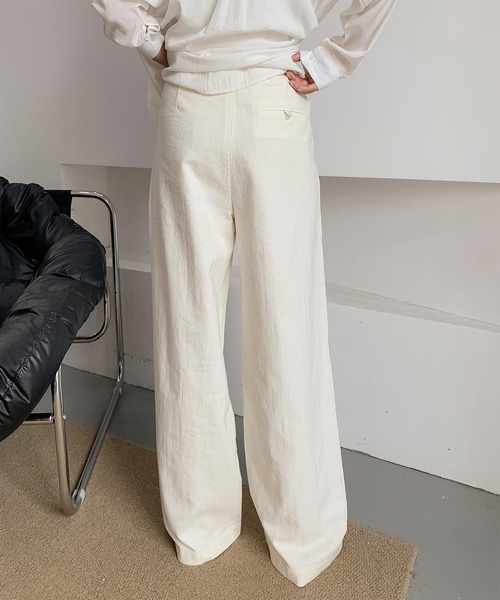 DECADE CLASSIC(ディケイド クラシック)の「ストレートリラックスパンツ(チノパンツ・レディース・ブラック/ホワイト・SMALL/MEDIUM/LARGE)」の8枚目の写真