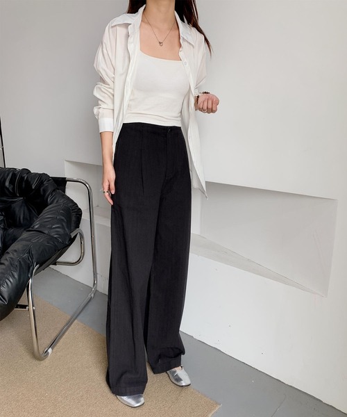 DECADE CLASSIC(ディケイド クラシック)の「ストレートリラックスパンツ(チノパンツ・レディース・ブラック/ホワイト・SMALL/MEDIUM/LARGE)」の13枚目の写真