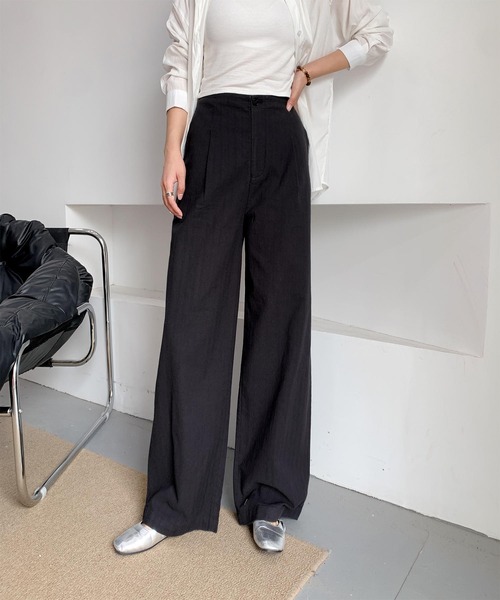 DECADE CLASSIC(ディケイド クラシック)の「ストレートリラックスパンツ(チノパンツ・レディース・ブラック/ホワイト・SMALL/MEDIUM/LARGE)」の16枚目の写真