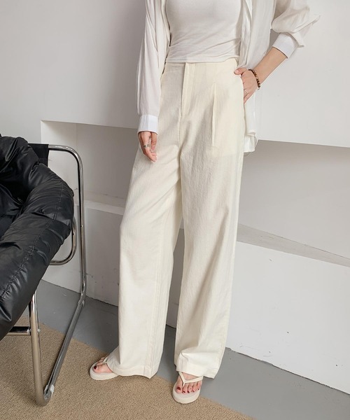 DECADE CLASSIC(ディケイド クラシック)の「ストレートリラックスパンツ(チノパンツ・レディース・ブラック/ホワイト・SMALL/MEDIUM/LARGE)」の7枚目の写真