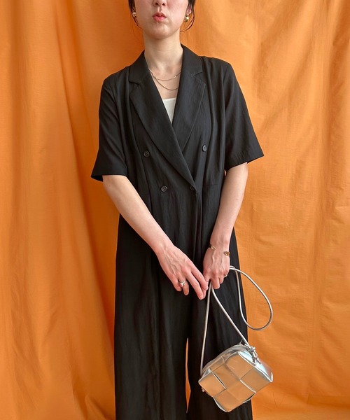 ハーフスリーブジャンプスーツ ハーフスリーブジャンプスーツ LHELBIE│Eimee Law & LHELBIE