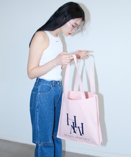 セール】【ZOZO限定】HONEY logo totebag（トートバッグ）｜HONEY MI