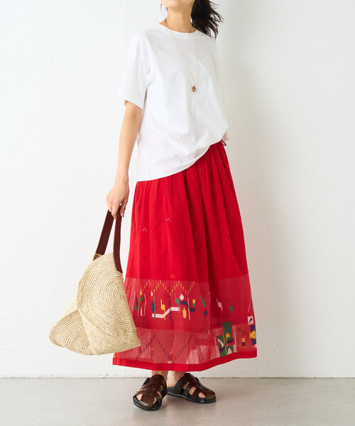 BEARDSLEY（ビアズリー）の「スラブコットン半袖T（Tシャツ/カットソー・レディース・ブラック/ホワイト・FREE）」の22枚目の写真