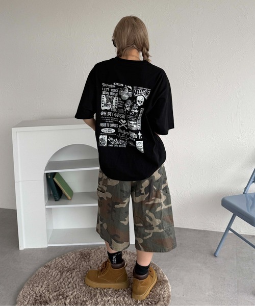 sedacle(セダクル)の「バッググラフィックT(Tシャツ/カットソー・レディース・ブラック/ネイビー/オフホワイト/ピンク・LARGE/MEDIUM/SMALL)」の19枚目の写真