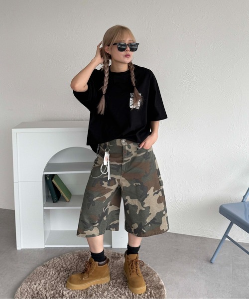 sedacle(セダクル)の「バッググラフィックT(Tシャツ/カットソー・レディース・ブラック/ネイビー/オフホワイト/ピンク・LARGE/MEDIUM/SMALL)」の17枚目の写真