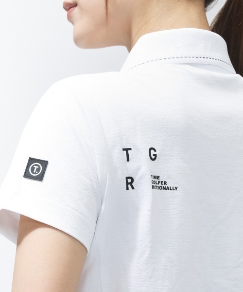 TIGORA(ティゴラ)の「ティゴラ TIGORA T.ソロテックス(R)使用ポロシャツ(ポロシャツ・レディース・ホワイト/ブラック・M/L/XL/2XL)」の8枚目の写真