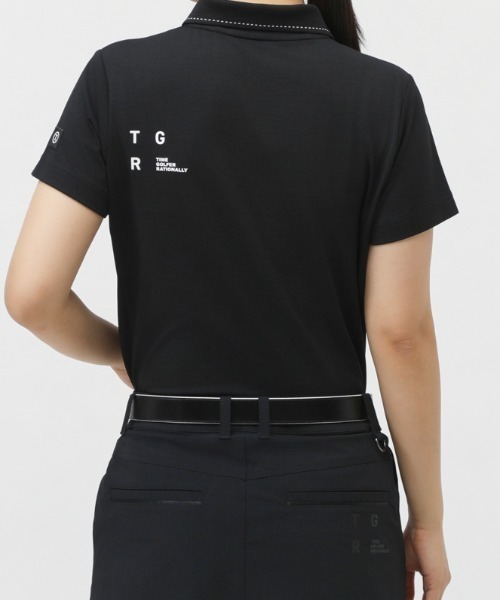TIGORA(ティゴラ)の「ティゴラ TIGORA T.ソロテックス(R)使用ポロシャツ(ポロシャツ・レディース・ホワイト/ブラック・M/L/XL/2XL)」の12枚目の写真