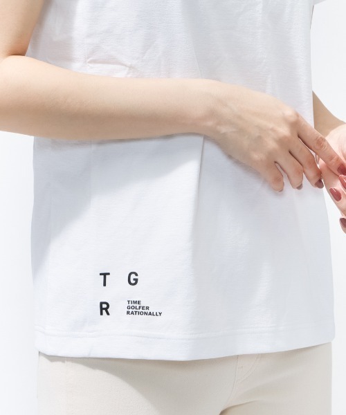 TIGORA(ティゴラ)の「ティゴラ TIGORA T.ソロテックス(R)使用ポロシャツ(ポロシャツ・レディース・ホワイト/ブラック・M/L/XL/2XL)」の9枚目の写真