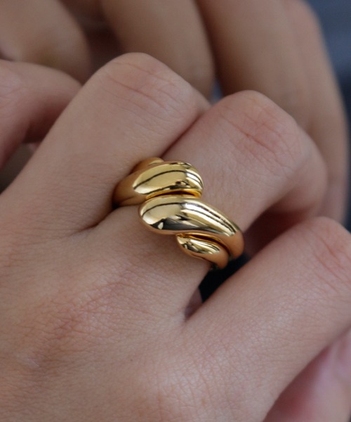 whoseA（フーシー）の「【silver925】Wave Ring/ウェーブリング（リング・レディース・ゴールド・12号）」の2枚目の写真