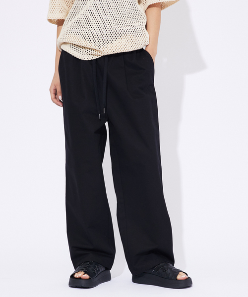 ABAHOUSE(アバハウス)の「【Revo./レボ】ワイドレッグ/タイガーテープライン/ツイルワークイージーパンツ/TH-3928(チノパンツ・メンズ・ブラック/ベージュ・M/L)」の6枚目の写真