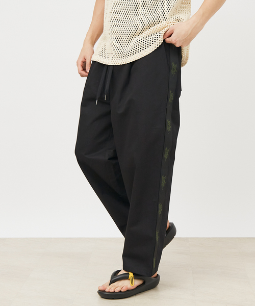 ABAHOUSE(アバハウス)の「【Revo./レボ】ワイドレッグ/タイガーテープライン/ツイルワークイージーパンツ/TH-3928(チノパンツ・メンズ・ブラック/ベージュ・M/L)」の8枚目の写真