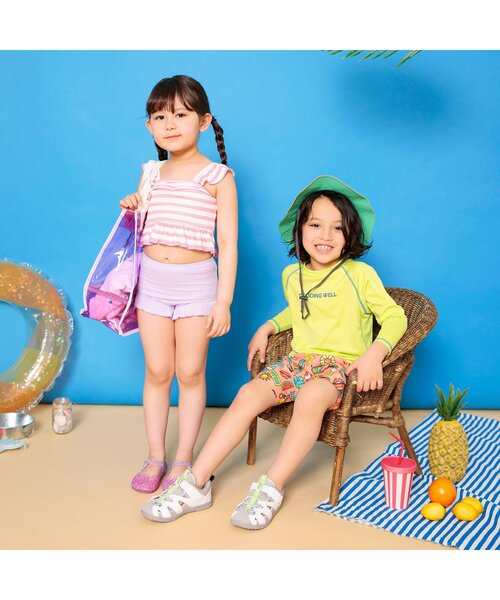 BREEZE（ブリーズ）の「シティ水抜きサンダル_水陸両用（サンダル・キッズ・ブラック/ホワイト・17/19/14/16/15 /20/18/13）」の12枚目の写真