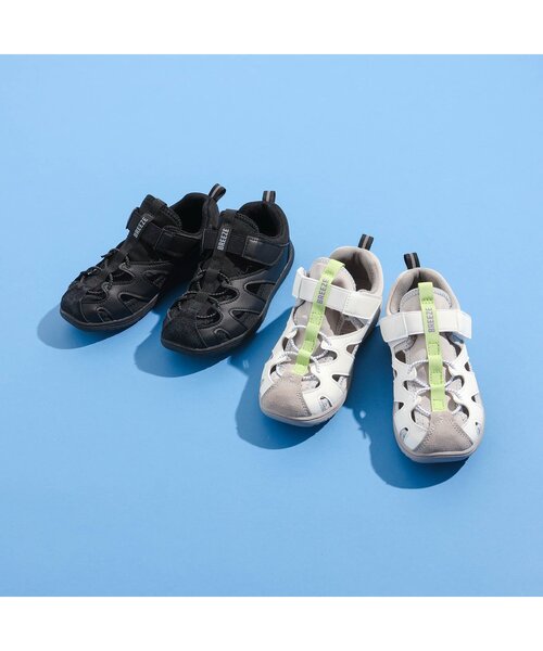 BREEZE（ブリーズ）の「シティ水抜きサンダル_水陸両用（サンダル・キッズ・ブラック/ホワイト・17/19/14/16/15 /20/18/13）」の14枚目の写真