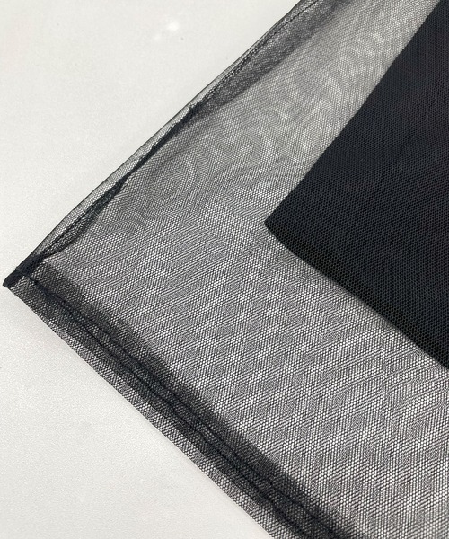 Futier land(フューティアランド)の「【新色追加】レイヤードシアーチュールノースリトップス(Tシャツ/カットソー・レディース・ブラック/グレー/ホワイト/ピンク・MEDIUM/LARGE/X-LARGE)」の17枚目の写真