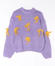 【Little Sunny Bite】ribbon knit top