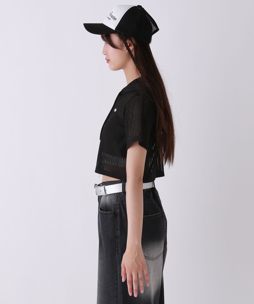 repipi armario トップス ボトムス 6点セット ▶ L 160 セール】メッシュWZIPショートトップス【半袖】（その他