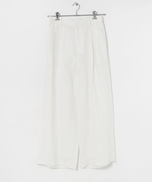 URBAN RESEARCH(アーバンリサーチ)の「『3サイズ展開』new basic リネンイージーワイドスラックス(その他パンツ・レディース・オフホワイト/ライトベージュ/ブラック・36/38/40)」の11枚目の写真
