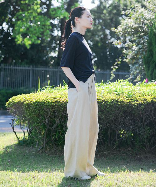 セール】『3サイズ展開』new basic リネンイージーワイド
