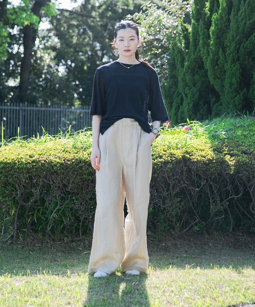 セール】『3サイズ展開』new basic リネンイージーワイド