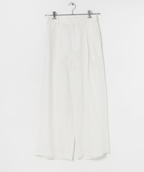 URBAN RESEARCH（アーバンリサーチ）の「『3サイズ展開』new basic　リネンイージーワイドスラックス（その他パンツ・レディース・オフホワイト/ライトベージュ/ブラック・36/38/40）」の8枚目の写真