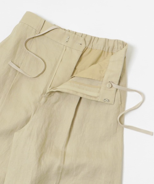 URBAN RESEARCH（アーバンリサーチ）の「『3サイズ展開』new basic　リネンイージーワイドスラックス（その他パンツ・レディース・オフホワイト/ライトベージュ/ブラック・36/38/40）」の12枚目の写真