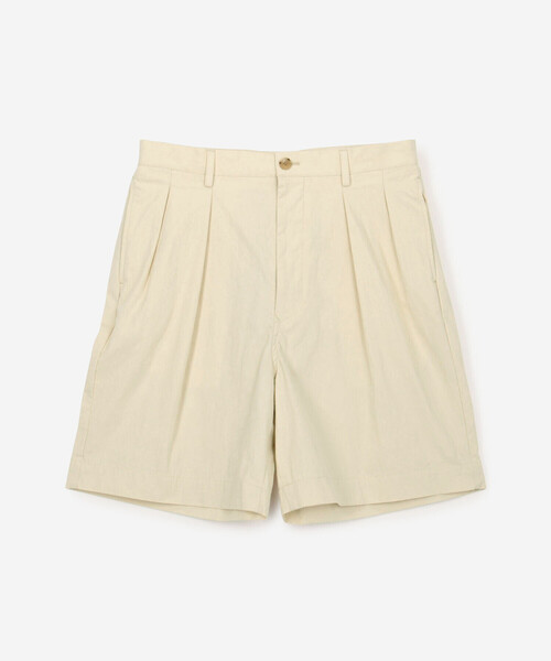 ORCIVAL（オーシバル）の「ORCIVAL | 2タックショーツ MEN（その他パンツ・メンズ・ベージュ/チャコール/オフホワイト・3/4）」の2枚目の写真