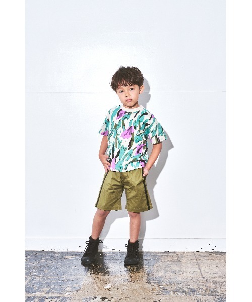 maarook（マルーク）の「ボタニカルＰＴ天竺Ｔシャツ（Tシャツ/カットソー・キッズ・グリーン・130cm/120cm/100cm/110cm/90cm/80ｃｍ）」の3枚目の写真