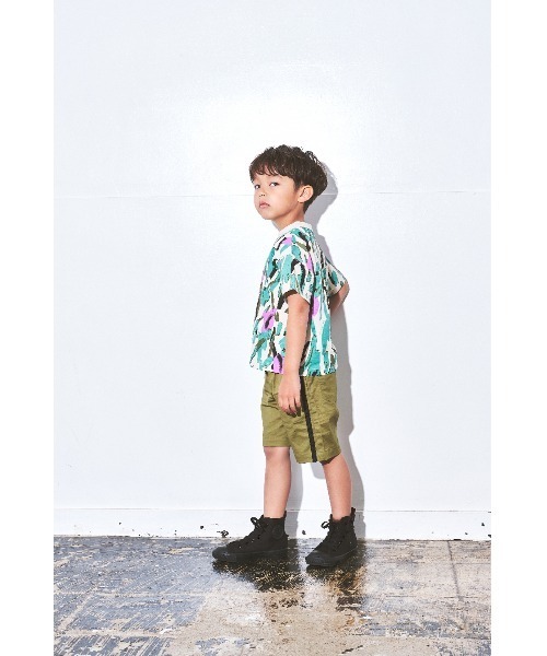 maarook（マルーク）の「ボタニカルＰＴ天竺Ｔシャツ（Tシャツ/カットソー・キッズ・グリーン・130cm/120cm/100cm/110cm/90cm/80ｃｍ）」の4枚目の写真