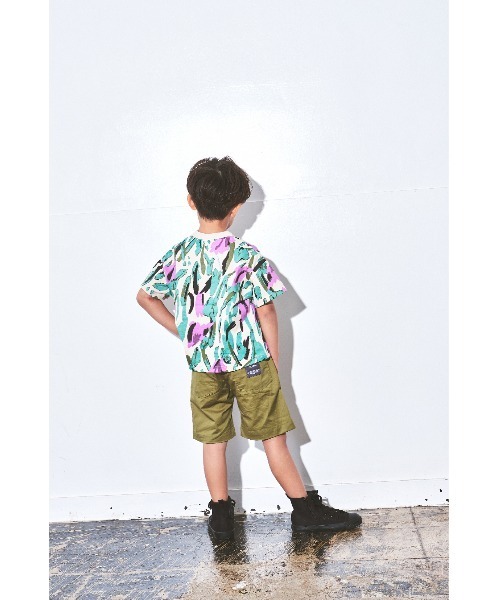 maarook（マルーク）の「ボタニカルＰＴ天竺Ｔシャツ（Tシャツ/カットソー・キッズ・グリーン・130cm/120cm/100cm/110cm/90cm/80ｃｍ）」の5枚目の写真