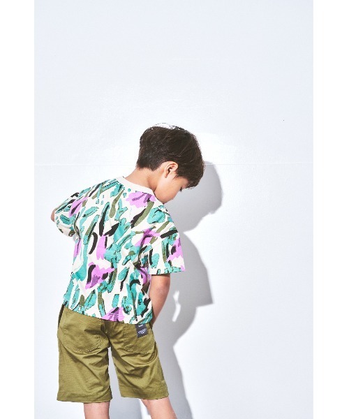 maarook（マルーク）の「ボタニカルＰＴ天竺Ｔシャツ（Tシャツ/カットソー・キッズ・グリーン・130cm/120cm/100cm/110cm/90cm/80ｃｍ）」の6枚目の写真