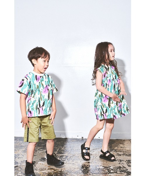 maarook（マルーク）の「ボタニカルＰＴ天竺Ｔシャツ（Tシャツ/カットソー・キッズ・グリーン・130cm/120cm/100cm/110cm/90cm/80ｃｍ）」の15枚目の写真