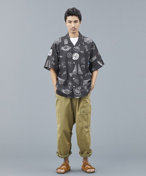 Liberaiders(リベレイダース)の「Liberaiders/リベレイダース RAYON ALOHA SHIRT(シャツ/ブラウス・メンズ・ブラック・XL/L/M)」の13枚目の写真
