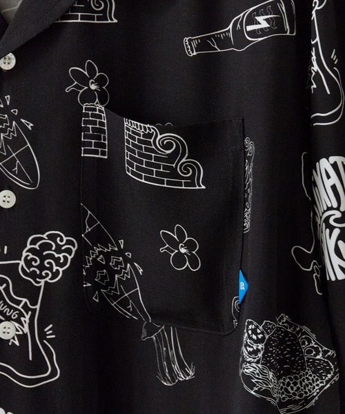 Liberaiders(リベレイダース)の「Liberaiders/リベレイダース RAYON ALOHA SHIRT(シャツ/ブラウス・メンズ・ブラック・XL/L/M)」の9枚目の写真