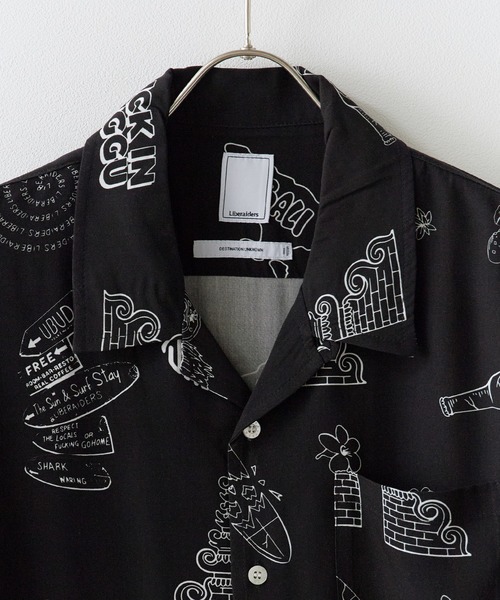 Liberaiders(リベレイダース)の「Liberaiders/リベレイダース RAYON ALOHA SHIRT(シャツ/ブラウス・メンズ・ブラック・XL/L/M)」の6枚目の写真