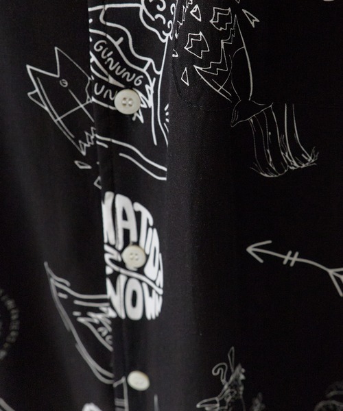 Liberaiders(リベレイダース)の「Liberaiders/リベレイダース RAYON ALOHA SHIRT(シャツ/ブラウス・メンズ・ブラック・XL/L/M)」の4枚目の写真