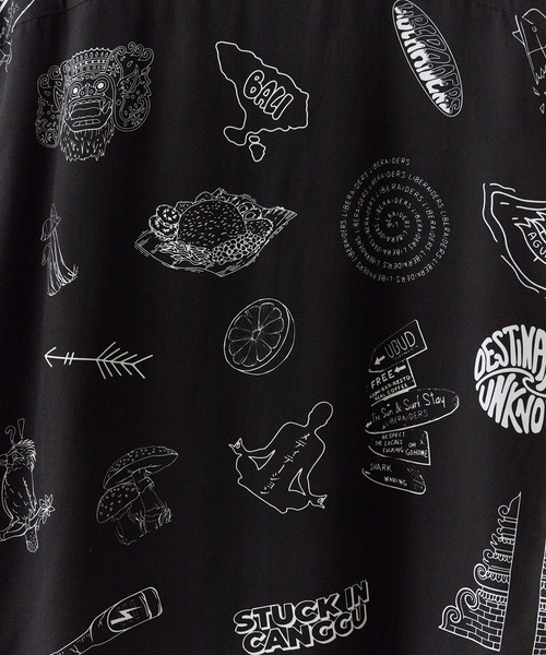 Liberaiders(リベレイダース)の「Liberaiders/リベレイダース RAYON ALOHA SHIRT(シャツ/ブラウス・メンズ・ブラック・XL/L/M)」の3枚目の写真
